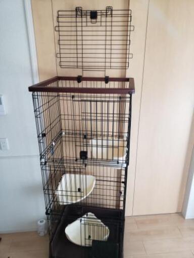 訳あり猫用3段ゲージ　中古