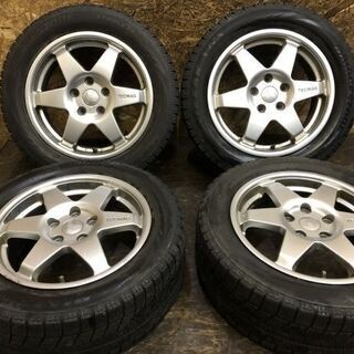 BS BLIZZAK VRX 205/55R16】スタッドレス【TECMAG テクマグ 社外 16 