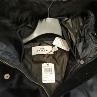 COACH コーチ ダウンコート 新品タグ付き ネイビー③