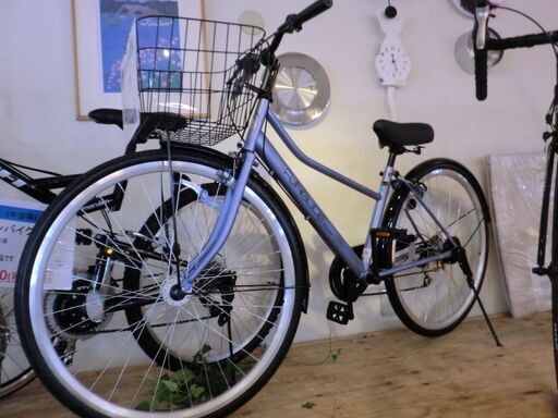 【中古美品】自転車　武田産業　パンクしない自転車　27インチ　6段変速