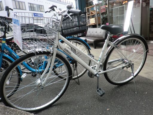 【中古美品】自転車/シティサイクル　27インチ　内装3段変速