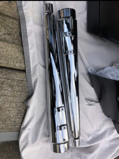 新型同様 DNAメガホンマフラー 重低音 ハーレー