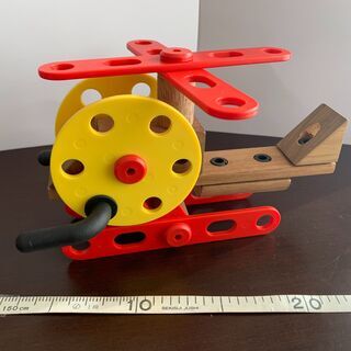 IKEA　組み立ておもちゃ　バイク・ヘリ・飛行機・ブルドーザー　...