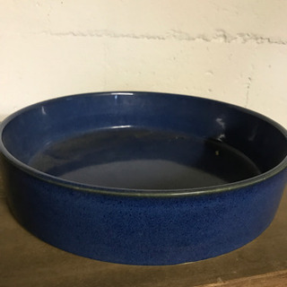 紺色スタイリッシュな水盤　花器