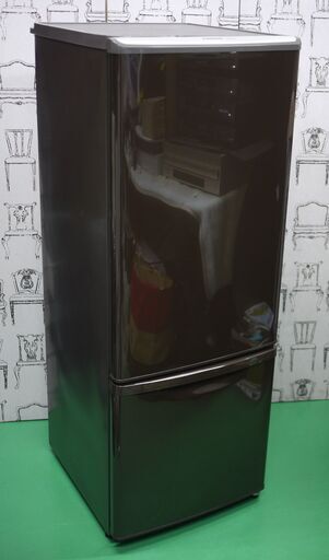 美品 パナソニック 168L 2ドア パーソナルタイプ 冷蔵庫 NR-B173W-T 人気 ブラウン