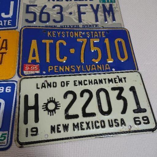中古 アメリカ ヴィンテージ ナンバープレート ライセンスプレート No 2 10枚まとめ売り Abby 高宮のその他の中古あげます 譲ります ジモティーで不用品の処分