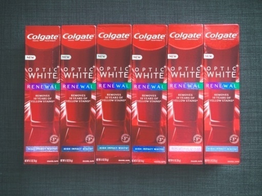 【6本・116g】コルゲート オプティックホワイト ハイインパクト　クレスト　Crest 3D White