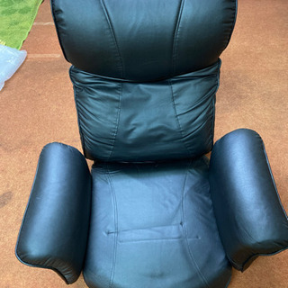 【ニトリ】低反発回転座椅子 アーバン（黒、リクライニング機能付き）