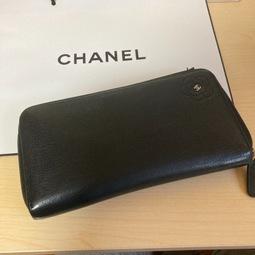 【CHANEL】シャネル　正規品　カメリア　長財布