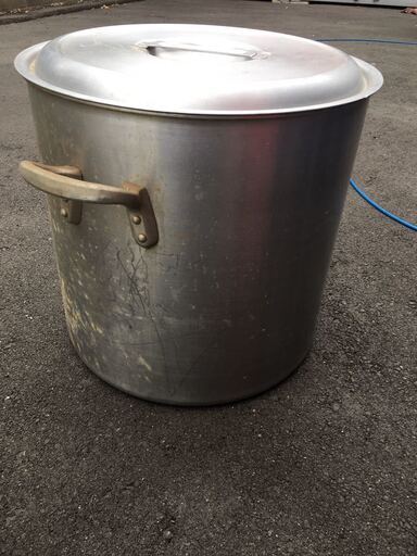 業務用 大型 寸胴 鍋 45センチ 60L アルミ 蓋付き 厨房 器具 取って付き ラーメン スープ 煮込み 寸胴鍋 両手鍋 厨房用品