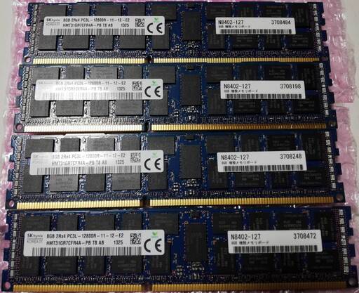 DDR3 ◆ SK hynix PC3L-12800R ECC 8GB×4 合計32GB メモリ ◇ ハイエンド ウインドウズ 自作 WINDOWS ◆