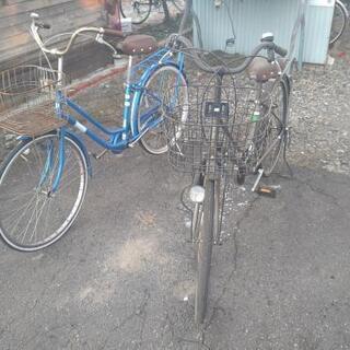レトロな自転車2台【ジャンク】