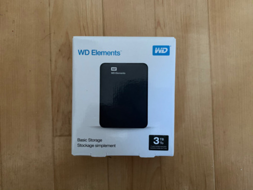 WD 外付けHDD 3TB 未使用品 開封のみ