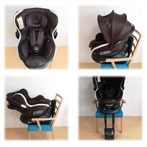 美品・洗濯済】エールベベ 回転式チャイルドシート クルット3i プレミアム