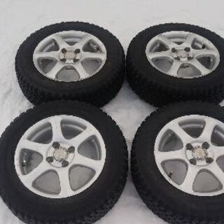 値下げ【中古スパイクタイヤ・ホイールセット】１４インチ　
