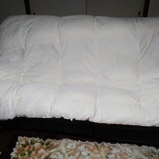 【ネット決済】ホワイトダックダウン羽根掛け布団と羽根枕のセット　...