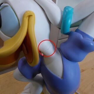 ◇ディズニー デイジーダック 高さ42cm Disney Daisy Duck アヒルの女の子 ピンクのリボン 人形 フィギュア 希少品 札幌市東区 新道東店