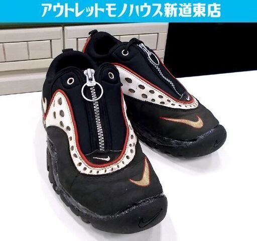 ジャンク品 NIKE AIR WORM NDESTRUKT 26cm エアワーム デニス ロッドマン ナイキ 加水分解 黒 ブラック バスケ  スニーカー 靴 www.volstrom.com.br