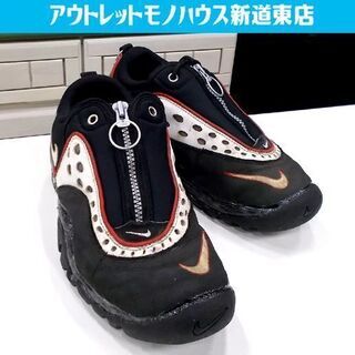 ジャンク品 NIKE AIR WORM NDESTRUKT 26cm エアワーム デニス ロッドマン ナイキ 加水分解 黒 ブラック バスケ スニーカー 靴