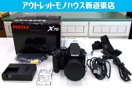 ◇ペンタックス デジタルカメラ X70 1200万画素 光学24倍ズーム ワイド26mm PENTAX デジカメ 付属品あり