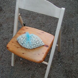 レトロ！　折りたたみ椅子+銀杏500ｇ