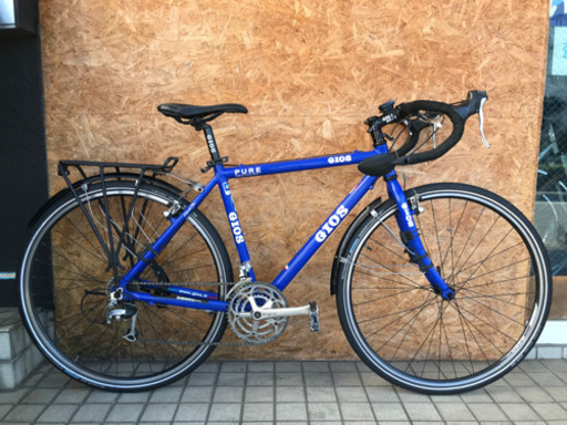 GIOS ジオス PURE DROP アルミロードバイク リアキャリア付き