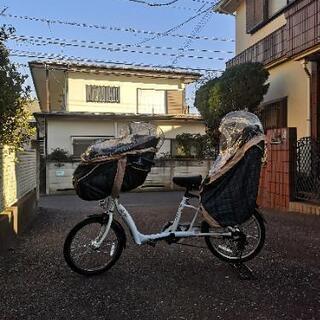 【ネット決済】【2台目ﾊﾟﾊﾟ用】令和2年7月12日購入３人乗り自転車