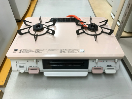 【リサイクルショップ八光　安心の3か月保証　配達・設置OK】リンナイ Rinnai KGM64PK2L/LP [ガステーブル 左強火力 プロパンガス用]