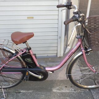 パナソニック製リサイクル電動自転車 26インチ ピンク 8.9Ah 税込売価 