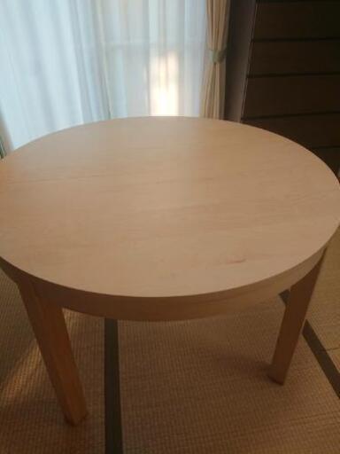 ほぼ未使用 Ikea 伸縮ダイニング丸テーブルbjursta Kenta1980 都賀の家具の中古あげます 譲ります ジモティーで不用品の処分