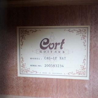 ☆コルト Cort CAG-1F NAT アコースティックギター アコギ 弾き語りに◆島村楽器オリジナルモデル