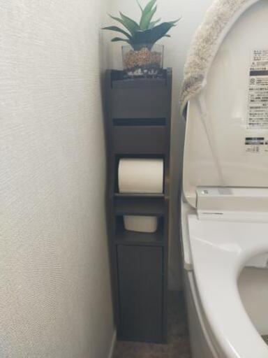 トイレットペーパー収納棚 琥珀2 幕別の収納家具 トイレ収納 の中古あげます 譲ります ジモティーで不用品の処分