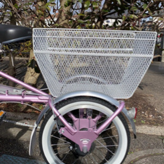 三輪自転車 ブリヂストン ワゴン BW10 ピンク 試乗のみ】ブリヂストン BRIDGESTONE 18/16型 ワゴン付き 三輪自転車