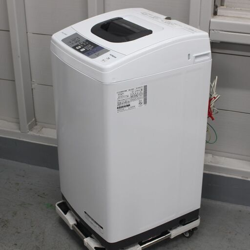 T052) HITACHI 日立 全自動洗濯機 5kg ピュアホワイト NW-50B 2018年製 動作確認済 縦型洗濯機