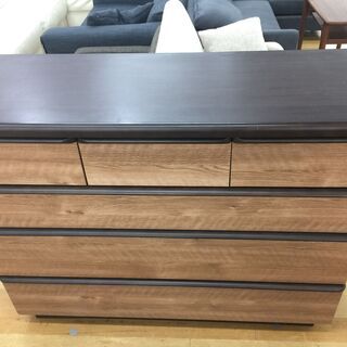 ニトリ　6段チェスト　ナチュラル×ブラック　【トレファク岸和田店】 ニトリ 6段チェスト ナチュラル×ブラック 【トレファク岸和田店】