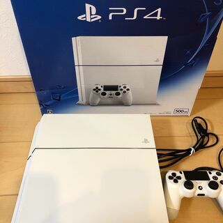 PlayStation 4 グレイシャー・ホワイト 500GB☆美品