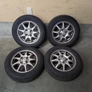 スタッドレス 155／65R13 アルミホイールつき バリ山 ダンロップ