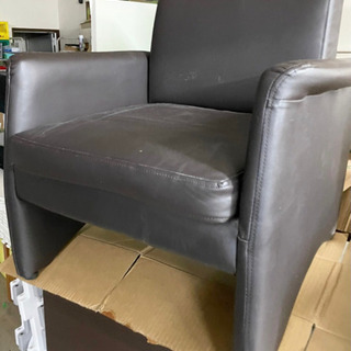 【ネット決済】ソファ　革製　家具　チェア　椅子