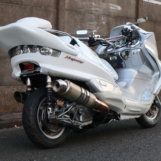 ★ホワイト×シルバー★YAMAHA マジェスティ250 外装ラメ入り‼︎ LED付 ☆ホワイト×シルバー☆YAMAHA マジェスティ250 外装ラメ入り‼︎ LED付