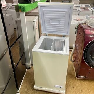 展示未使用品【 三ツ星貿易 】エクセレンスシリーズ チェスト型フリーザー 冷凍庫 冷凍ストッカー KM-101　①