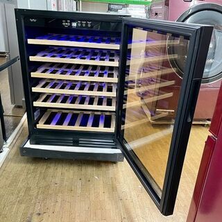 展示未使用品【 三ツ星貿易 】エクセレンス 1ドア ワインクーラー 51本収納 ワインセラー MLY-150　②