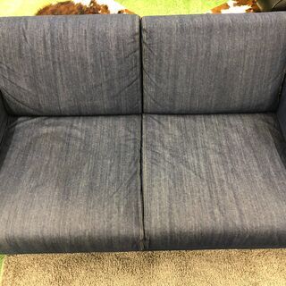 無印良品 2人掛けソファー デニム インディゴ