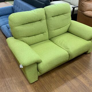 2人掛けソファー グリーン 売場展開中！！！
