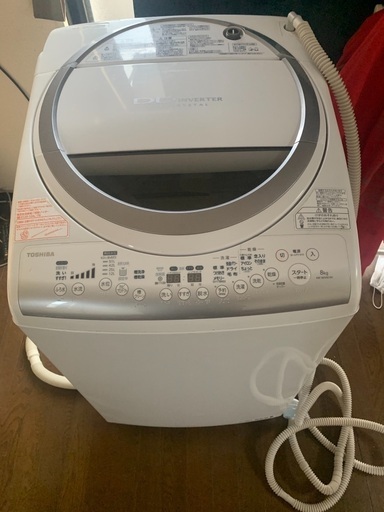東芝　自動洗濯機 新品から1年間使用。8リットル