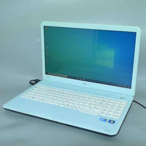 送料無料 新品SSD240GB 1台限定 ノートPC 中古良品 15.6型 NEC LS550DS6L Core i5 4GB BD-RE 無線 Win10 テンキー LibreOffice ミント色