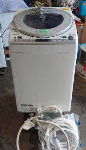 取引中1/15☆シャープ8kg全自動洗濯機乾燥機2014年製☆