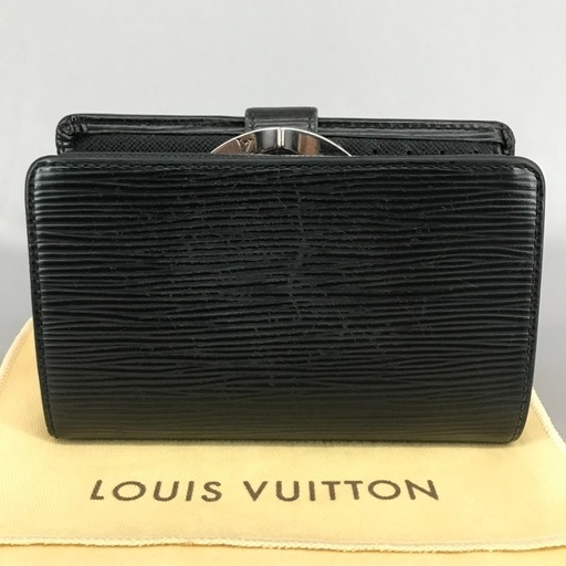 LV ルイヴィトン 黒エピ コンパクト がま口折財布 | monsterdog.com.br