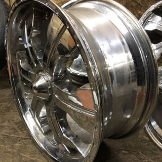 社外ホイール マルチ 20インチ 4本 8.5J5HPCD114.3/127+35 メッキホイール 　(VHF144) クレジットカード QR決済可能