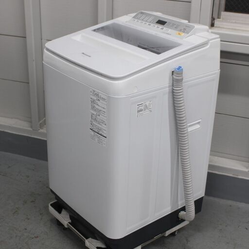 T048)パナソニック 全自動洗濯機 洗濯機 NA-FA8E5 2017年製 8kg Panasonic 縦型洗濯機 エコナビ 自動槽洗浄