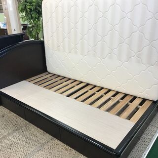 フランスベッド　セミダブルベッド　引出収納　シルバー1600Pサポートマットレス